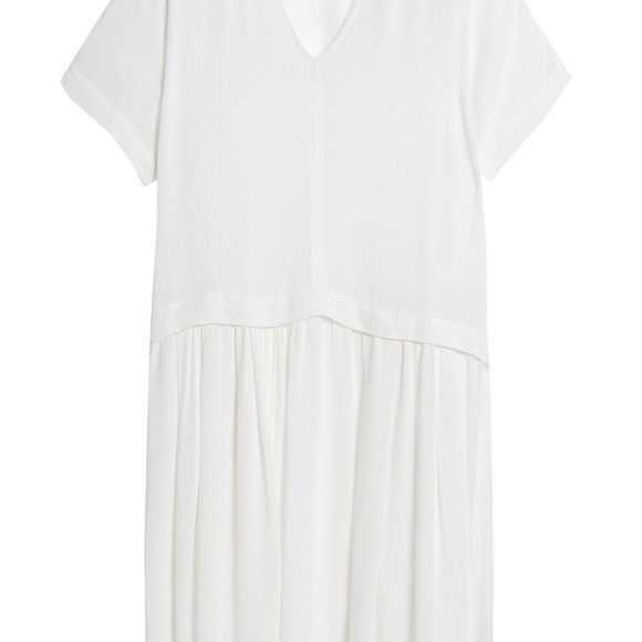 James Perse Pleated Gauze Midi Dress 1 - Picture 6 of 7